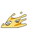 Cheeseslime's defeat sprite.