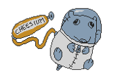 A Stupid Rat in an astronaut suit with an air tank filled with "cheesium". Appears as a decoration in Deep-Dish 9.