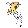Pizza Angel, summoned by the Priest after removing the transformation. Appears on the pause screen.