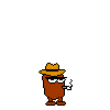 Spr toppinsausage taunt 0.png (563 bytes) Sausage Toppin's first taunt, in which it looks like a Smoked Weenie.