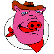 The HD version of McPig's well known profile picture of his sona