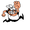 Spr player diagonaldownthrow.gif (4 KB) Peppino throwing his hand downwards in the air as an attack that throws the enemy diagonally downwards.