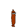 Sausage Toppin's third taunt, where it becomes tall.