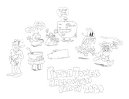 Halloweenpromo.png (104 KB) Artwork promoting a game night on Halloween in the Pizza Tower Discord.