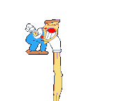 Pizzahead failing to pull out the sword out of the stone, instead pulling up a part of a level, possibly Pizzascape.