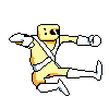 Cheese Toppin Warrior's attack sprite.