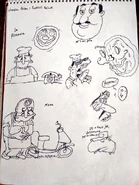 PepFirst.jpg (151 KB) Oldest Peppino sketches.