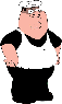 Peter Griffin dressed as Peppino. This replaced every single one of Peppino's sprites in a joke version of the Early Test Build.