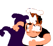 Peppino in the character select screen.