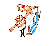 Beatdown11.gif (9 KB) Peppino punching the side of Pizzahead's chin.