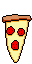 Peppino, pepperoni pizza slice.