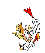 The Noise landing while choking Mort.