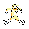 Cheese Toppin Warrior's defeat sprite.