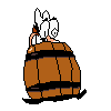 Barrel Peppino's jump animation.