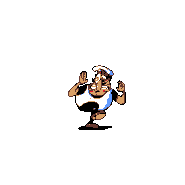 FIGHT STANCE (scared(bloody)).gif (7 KB) Peppino in a fight stance while shaking with blood on his head.