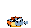 Vigilante turning around while using the flamethrower.
