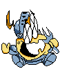 Forknight's defeat sprite.