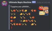 Toppinbot's description of Toppins on the Pizza Tower Discord. Note how the Tomato & Cheese Toppins use their old designs.