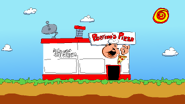 An old drawing of Peppino Pizza, which was posted on the Twitter account Pizza Tower Facts