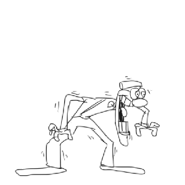 Pizzahead phase 3 idle sprite.