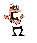 Fake Peppino ending his screaming animation.