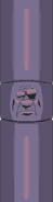 Unused version of background decoration #11; a large confused pillar-like John.