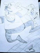 Tumblr p66i1yOMcJ1vav2cko1 1280.jpg (524 KB) Pencil artwork of Peppino, Clownmato and a Cheeseslime.