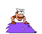 One of Gustavo’s taunts depicting Gustavo staring at a footless Snick in irritation.