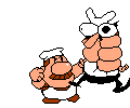 Pummel.gif (6 KB) Peppino being pummeled by Gustavo for failing to deliver his pizza.