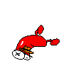 Weenie's falling after being stomped animation.
