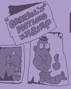 Gabriel in The Pig City background.