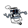 Peppibot's defeat sprite.