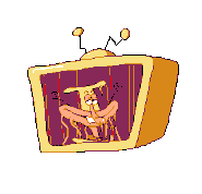 The Noise's "multiple of ten" hurt TV animation number 5, depicting Noise melting while grinning.