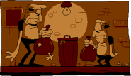 Spr ending cards 1.png (8 KB) Peppino coming across Fake Peppino while taking out the trash. Appears in the game's ending.