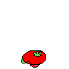 Tomato Toppin's running animation, in which it rolls forward.