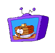 Peppino's squished HUD, depicting him as a stack of pancakes with butter on top of the top pancake.