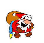 Fake Santa's throwing Snowman animation.