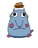 Cardboard Stupid Rat's defeat sprite.