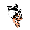 Peppino's old ground pound sprite. Through being only one sprite, it was planned to be a full animation before it was scrapped, as seen from game's files.