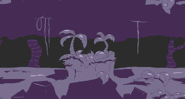 Background #2. A purple underground jungle.
