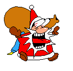 Fake Santa's defeat sprite.