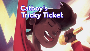 Catboys Tricky Ticket Card