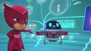 Owlette showing proof