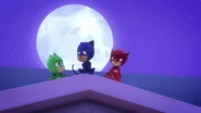 PJ Masks on the rooftop