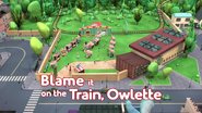 Blame it on the Train Owlette Card