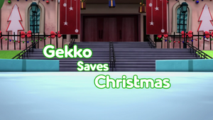 Gekko Saves Christmas Card