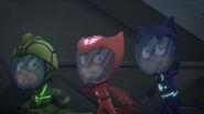 The PJ Masks in their spacesuits