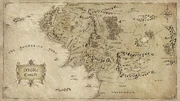 A map of Middle Earth in the Third Age