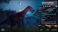 Iguanodon Species Profile, as seen in the October 2019 Devlog.