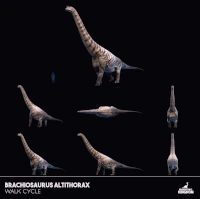 Brachi walk.gif (4.14 MB) Brachiosaurus Walk Animation, as seen in the June 2020 Devlog.